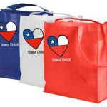 Bolsa TNT Vamos Chile 30x40x12cm