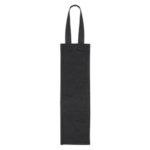 Bolsa Botella de Vino Algodón Negro Canvas 10x35x10cm