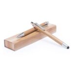 Set boligrafos bamboo Heleon