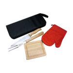 Set de Asado 4 piezas con estuche