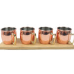 Set 4 Mini Mug Cobrizados