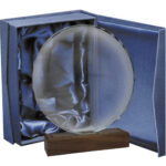 Galvano Cristal con Base de Madera BLAS 51