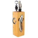 Set de Vino rectangular de Bamboo