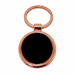 Llavero Redondo Encobrizado Negro K61