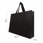 Bolsa De Papel Lujo “50X40X15” Negra Tiendas