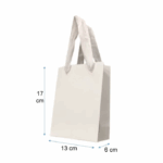 Bolsa De Papel Lujo “13X17X6” Blanca Tiendas