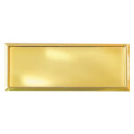Placa Aluminio Dorada