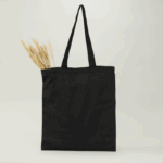 Bolsa de algodón negra 42x38 (cm) - Imagen 2