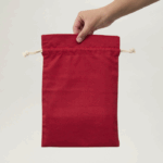 Saquito de algodón rojo 30x20 (cm) - Imagen 2