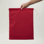 Saquito de algodón rojo 40x30 (cm) - Imagen 2