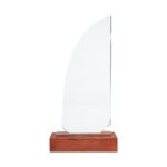 Trofeo Galvano de Madera y Cristal "Sail" - Imagen 2