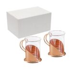 Set de 2 tazas para café encobrizadas M69