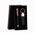 Set de Regalo "MINE" negro con detalles encobrizados