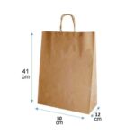 Bolsa Papel Kraft 30X41X12 Cm