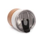 Vaso Térmico metálico "CAMP" 300cc. con Bombilla y Grip de Madera. - Imagen 3