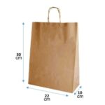 Bolsa Papel Kraft 22X30X10 Cm