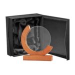 Galvano Cristal con Base de Madera BLAS 58