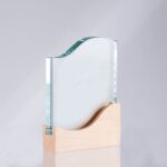 Trofeo Galvano de Madera y Cristal "Curve" - Imagen 3