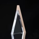 Trofeo Galvano de Madera y Cristal "Triangle" - Imagen 2