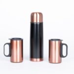 Set termo 1/2 L + 2 tazones encobrizados "GLASGOW"