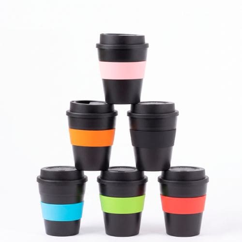 500x500 (4) Mug Express Cup "BLACK" 356cc con banda silicona - Imagen 1